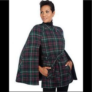 Plaid Cape Joan Rivers for QVC